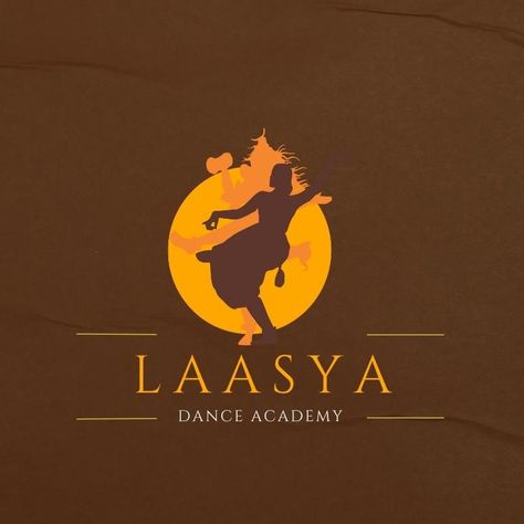 Logo design for bharatnatyam Dance academy Dance School Logo, Dance Academy Logo, Bharatnatyam Dance, Retro Cinema, Spiritual Logo, Bharatanatyam Poses, Rice Packaging, Dance Logo, Academy Logo