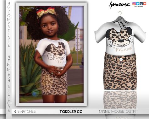 MINNIE MOUSE OUTFIT | sims 4 cc custom content toddler clothing #ts4 Toddler Cc Sims 4, Minnie Mouse Outfit, Sims 4 Toddler Clothes, Los Sims 4 Mods, Sims Baby, Sims 4 Black Hair, Sims 4 Traits, Mouse Outfit, Sims 4 Cc Kids Clothing