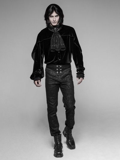 Gothic Fashion Men, Rave Men, Gothic Trousers, Goth Pants, Vampire Fashion, Gothic Pants, Goth Guys, Gothic Men, Goth Shirt