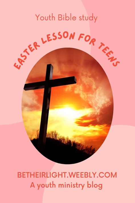 A small lesson on Easter to teach to your older youth group. Help your youth to fully understand the meaning and importance of Easter. #youthministry #biblestudy #youthbiblestudy Easter Bible Lesson For Teens, Teen Easter Lesson, Youth Easter Lesson, Easter Youth Group Lessons, Easter Lesson For Teens, Easter Youth Group Activities, Easter Lessons For Teens, Youth Bible Study Lessons, Easter Object Lesson