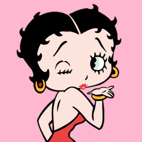 Betty Boop Icon, Betty Boop Profile Picture, Betty Boop Pfp, Betty Boop Pink, Betty Boop Quotes, Y2k Background, Betty Boop Art, Betty Boop Cartoon, Bunny Wallpaper