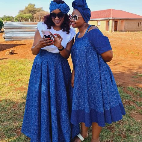 LATEST SHWESHWE WEDDING TRADITIONAL ATTIRES Shweshwe Dresses South Africa Traditional Weddings, South African Traditional Attire, Shweshwe Dresses South Africa, African Print Styles, Africa Traditional, African Traditional Wear, Shweshwe Dresses, Traditional Attires, African Traditional Dresses