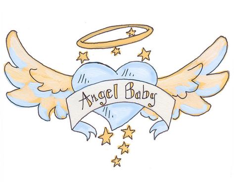 J.A.V. 12/12/07 <3. Oct 15 is National Pregnancy and Infant Loss Remembrance Day Baby Memorial Tattoos, Angel Baby Boy, Angel Bebe, Infant Loss Awareness, Pregnancy And Infant Loss, Angel Drawing, Angel Images, Memorial Tattoos, Boy Tattoos