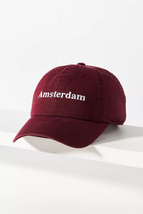 burgundy Amsterdam dad baseball cap from Anthropologie, on sale for $29 | Contents: 100% cotton | fall outfit inspiration, vegan accessories Cap Outfit, Closet Essentials, Outfit Inspiration Fall, Beauty Gifts, 50 Fashion, Beauty Trends, Accessories Home, Color Coding, Baseball Cap