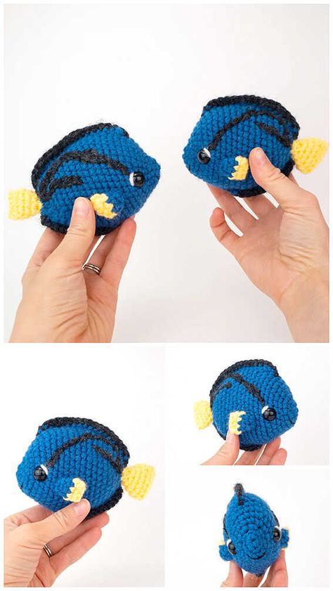 Keychain Design Ideas, Fish Crochet Pattern, Crochet Keychain Patterns, Amigurumi Fish, Crochet Fish Patterns, Fish Crochet, Keychain Tutorial, Crochet Sea Creatures, Fish Keychain