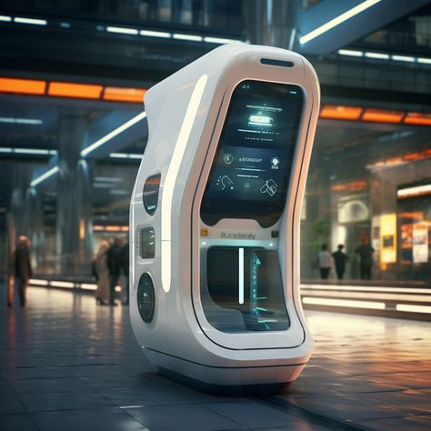 Futuristic Vending Machine, Sci Fi Laboratory, Futuristic Transportation, Futuristic Gadgets, Green Bridge, Future Technology Concept, Auditorium Design, Bar Counter Design, Zbrush Models