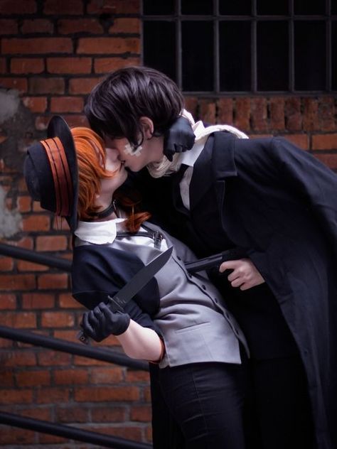 Chuuya Nakahara Cosplay, Soukoku Cosplay, Chūya Nakahara, Taekook Edit, Couples Cosplay, Couple Cosplay, Models To Draw, Osamu Dazai, Chuuya Nakahara