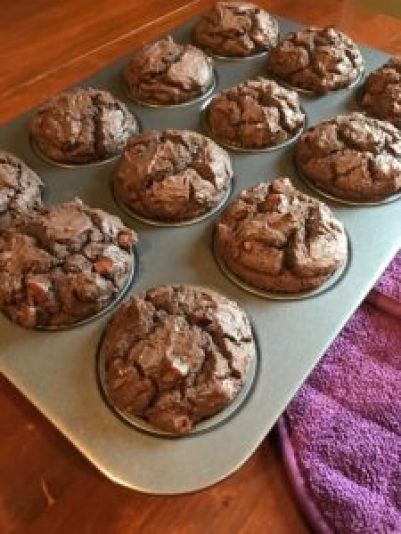 Chocolate Breakfast Muffins, Peanut Butter Oatmeal Muffins, Peanut Butter Chocolate Chip Muffins, Chocolate Peanut Butter Muffins, Chocolate Chip Muffins Easy, Peanut Butter Oatmeal Chocolate Chip, Oatmeal Chocolate Chip Muffins, Double Chocolate Chip Muffins, Butter Muffins