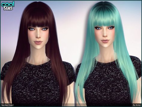 Anto – Bonfire (Hair) for The Sims 4 Women’s Hairstyle by Anto Available at The Sims Resource DOWNLOAD Long straight hair with fringe for ladies V2: Strange black line around belly removed WARNINGFile was zipped using a Mac, if you see a folder called _MACOSX do not install the package inside. Creator Notes Please:Don’t include the mesh in your retexturesDon’t use my texture/alpha Credits: S4S, S4Cas Tools, S4PE ID: SC4-100223 Long Straight Hair With Bangs, Hair With Fringe, Straight Hair With Bangs, Female Hairstyles, Cc Hair, Pelo Sims, Sims 4 Cc Makeup, Sims 4 Cc Skin, The Sims 2