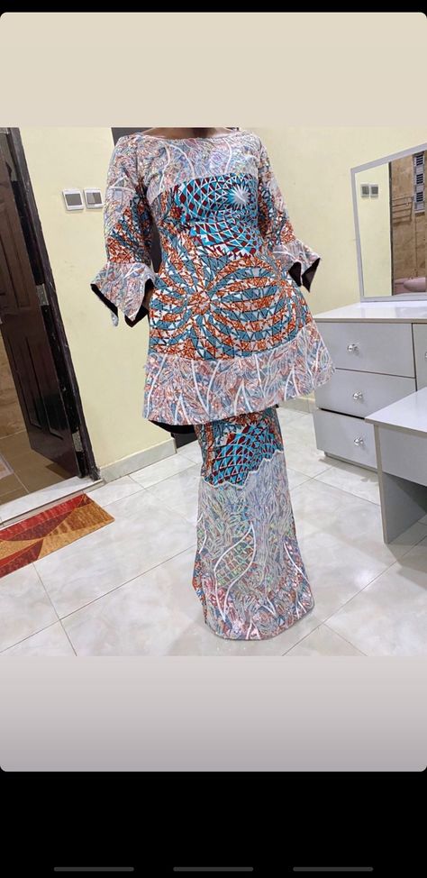 Arewa Ankara Dress Styles, Latest Arewa Ankara Style, Bubu Top And Skirt, Borno Style Dress, Arewa Ankara Skirt And Blouse, Arewa Ankara Styles, Arewa Ankara Gown Styles, Ankara Dress Designs, Ankara Long Gown Styles