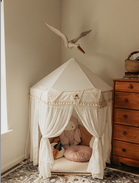 Canopy Play Tent I Antique White Magical Kids Room, Kids Room Interior, Canvas Teepee, Indoor Tents, Kids Teepee, Kids Canopy, Kids Room Interior Design, Kids Play Tent, Kids Bedroom Inspiration