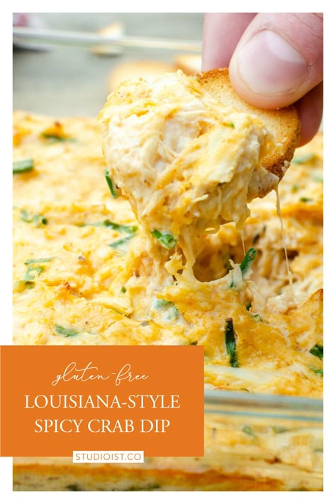 Spicy Crab Dip Recipe, Cajun Dips, Louisiana Crab Dip, Cajun Crab Dip Recipe, Spicy Crab Dip, Cajun Crab Dip, Rangoon Dip, Crab Rangoon Dip, Louisiana Culture