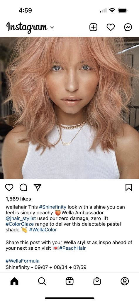 Platinum Hair Color, Color Formulas, Hair Toner, Peach Hair, Hair Color Formulas, Rose Peach, Wella Color, Platinum Hair, Peach Blush