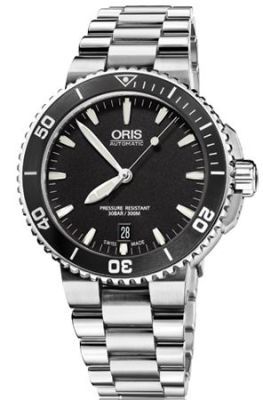 Oris Aquis   Men's Watch 01 733 7676 4154-07 8 21 10P. 40mm case. Oris Aquis, Oris Watches, Rolex Women, Divers Watch, Top Rings, Authentic Watches, Free Bracelet, Tag Heuer, Watch Movement