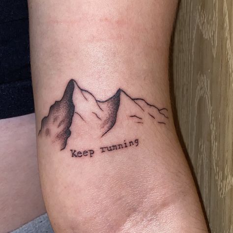 Badlands Tattoo, Halsey Tattoo, Halsey Badlands, Halsey Songs, Running Tattoo, Stick N Poke, Keep Running, Halsey, Piercing Tattoo