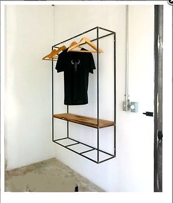 Wrought Iron Garden Furniture, Small Bedroom Ideas For Women, Antique Vintage Decor, Clothing Store Interior, Loft Furniture, Clothes Hanging, Closet Collection, Open Closet, Tiny House Floor Plans