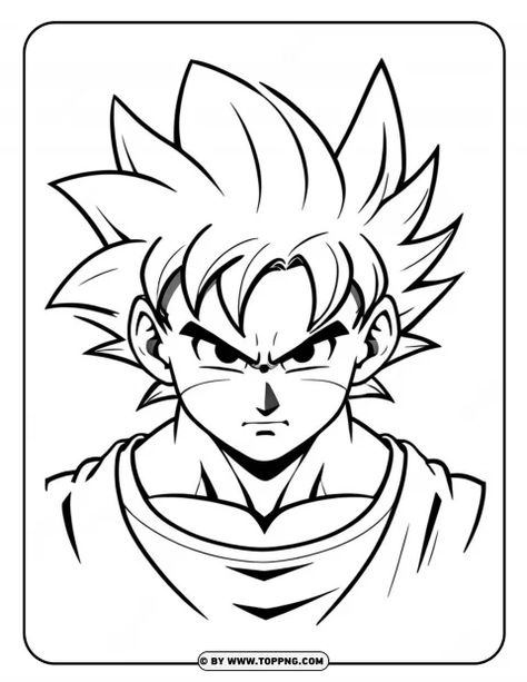 Goku Angry Face Coloring Page free Download Goku Angry Face, Goku Angry, Fire Coloring Pages, Goku Cartoon, Goku Face, Face Coloring, Cartoon Coloring, Angry Face, Free Background