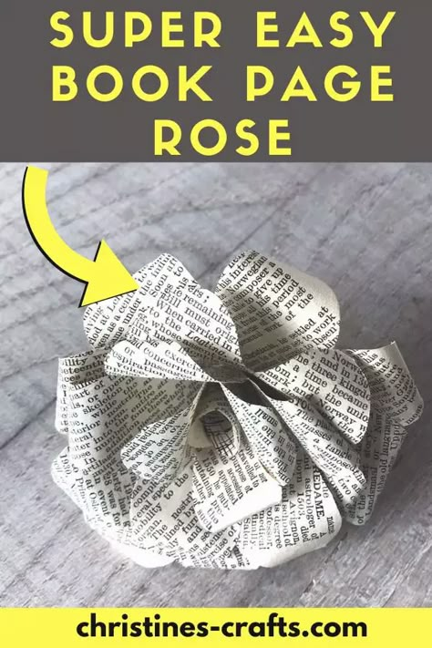 Book Page Roses, Book Page Flowers, Book Centerpieces, Sheet Music Crafts, Diy Fleur, Page Crafts, Library Crafts, Old Book Crafts, Book Craft