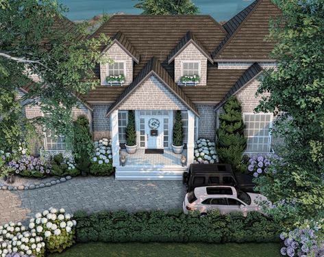 Seapine Gobles | Patreon Sims 4 Houses Layout, The Sims 4 Lots, Sims 4 House Building, Sea House, European Farmhouse, Sims 4 House Design, Sims House Design, Bay House, Sims 4 Cc Furniture