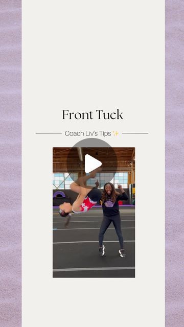 Olivia Courtney on Instagram: "Couldn’t say goodbye to the Cali weather just yet.. so I’m posting a throwback Coach Liv’s Tips! ✨  •Skill of the Day: Front Tuck 🤗  . . .  #gymnastics #gymnast #gymnasticsdrills #fronttuck #frontflip #flip #viral #gymnasticsskills #progress #tutorial #tumbling #explore #tips #basics #ncaa #ncaagym #liugymnastics #coachliv #sharks" Tumbling Drills, Gymnastics Tricks, Gymnastics Skills, Front Tuck, Gymnast, Drills, Say Goodbye, Sharks, Tumbling