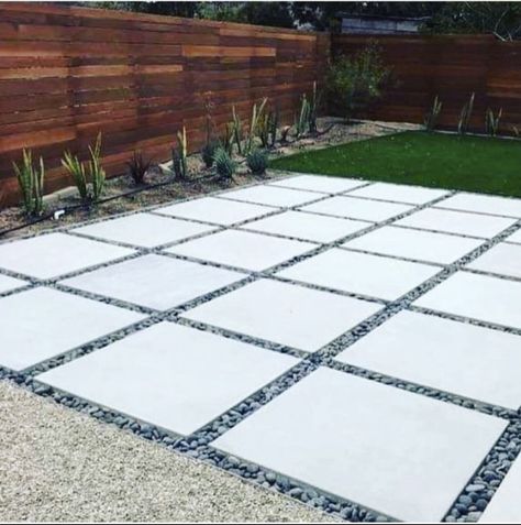 Pavers Backyard, Diy Backyard Patio, Farmhouse Shower, Modern Backyard Landscaping, Backyard Renovations, Backyard Remodel, Backyard Pool Landscaping, Diy Backyard Landscaping, Modern Backyard