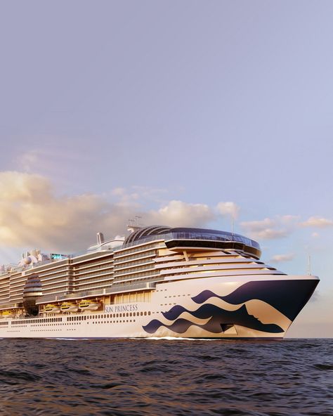 Sun Princess: Next Gen Cruise Ship Arriving 2024 - Princess Cruises Sun Princess, Princess Cruise Ships, Penthouse Suite, Princess Cruise, Luxury Mattresses, Princess Cruises, Cruise Tips, New City, Sitting Area