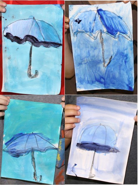 Renoir umbrellas using tempera paint tints and shades Easter Art Project, Tints And Shades, Renoir Art, Umbrella Painting, Artist Study, Classroom Art Projects, Art 2024, Tempera Paint, Monet Art