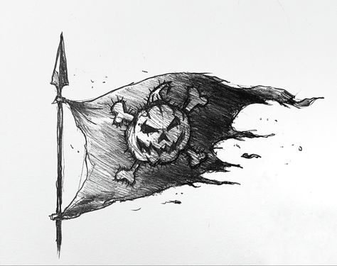 #inktober #inktober2021 #ink #sketch #mikephillipsart #halloween #pirate #halloween2021 #pumpkin #flag Pirate Flag Drawing, Flag Sketch, Ship Sketch, Pirate Ship Art, Pirate Stuff, Flag Drawing, Pirate Flag, Halloween 20, Halloween Drawings