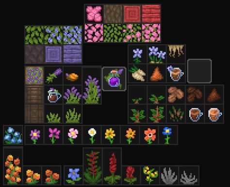 Minecraft Botania Mod, Minecraft Plants, Minecraft Textures, Voxel Games, Minecraft Addons, Minecraft Blocks, Minecraft Banner Designs, Plant Texture, Minecraft Banners