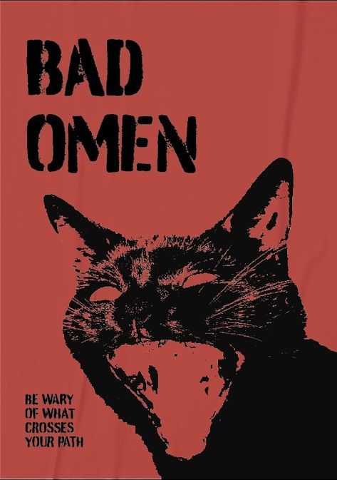 Poster Prints Halloween, Black Cat Poster Aesthetic, Punk Posters Vintage, Cat Graphic Design Poster, Black Cat Graphic, Cats Graphic Design, Halloween Graphics Design, Punk Illustration Graphic Design, Halloween Graphic Design Illustration