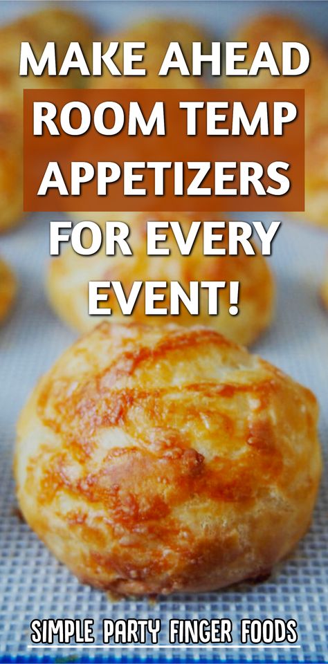 MAKE AHEAD ROOM TEMP APPETIZERS FOR EVERY EVENT! / simple party finger foods Appetizer That Can Sit Out, Individual Party Appetizers, Make Ahead Appetizer Recipes Christmas, Hor Derves Appetizers Parties Holidays, Appetizer Crescent Roll Recipes, Appetizers With Salami, Work Appetizer Party, Best Room Temperature Appetizers, Easy Appetizers To Take To A Party