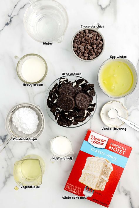 Cookies And Cream Cake From Box Cake Mixes, Oreo Cake Recipe Box Cake, Oreo Cake Mix Recipes, Cookies And Cream Box Cake, Oreo Cake From Box Cake Mixes, Oreo Box Cake Recipe, Oreo Cake Box Recipe, Oreo Cake With Box Cake, Oreo Crumbs Recipes Desserts