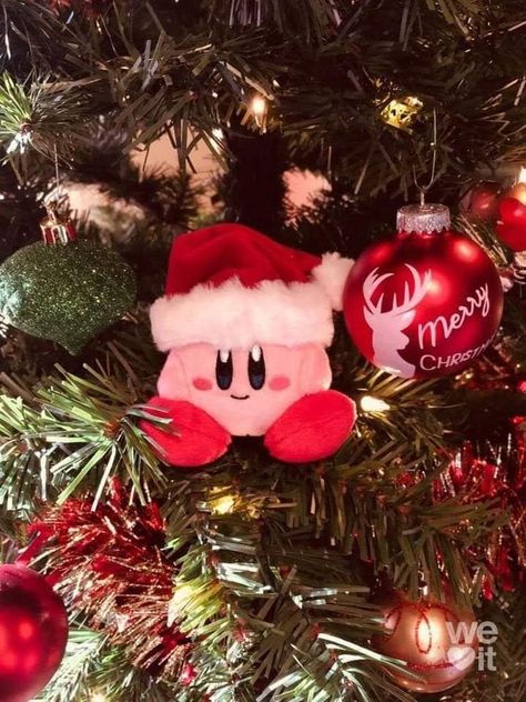 Christmas Kirby, 1940 Christmas, Christmas Pokemon, Kirby Stuff, Kirby Character, Christmas Scenery, Kirby Art, Unicorn Art, Christmas Icons