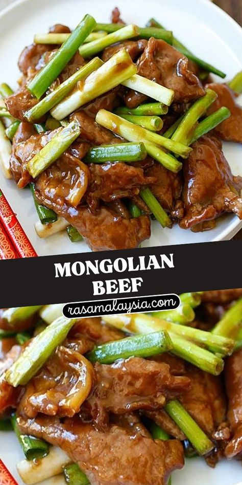 Mongolian beef is one of the best Chinese recipes. This easy Mongolian beef recipe is better than Chinese takeout and PF Chang's. Homemade easy recipe that anyone can make at home! Chinese Beef Dishes, Mongolian Beef Recipe Pf Changs, Easy Mongolian Beef Recipe, Best Chinese Recipes, Easy Mongolian Beef, Mongolian Beef Recipe, Mongolian Beef Recipes, Homemade Chinese Food, Best Chinese Food