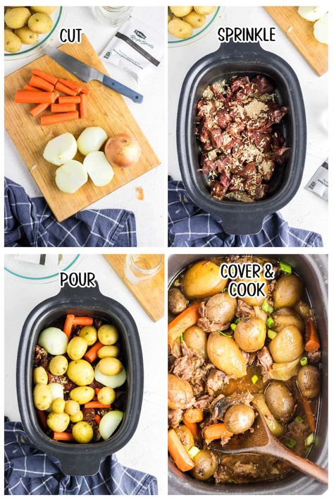 Lipton Recipe Secrets is THE secret to this hearty Crockpot Beef Stew. It's a warm, wholesome meal that's full of onion flavor. Crock Pot Beef Stew, Beef Stew Stove Top, Crockpot Beef Stew, Restless Chipotle, Crock Pot Beef, Beef Stew Crockpot, Pot Beef Stew, Beef Stew Meat, Crockpot Beef