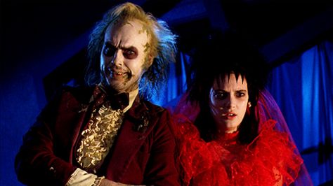 Lydia and Beetlejuice about to be married. Beetlejuice Wedding, Beetlejuice Cast, Beetlejuice 2, Melissa Gilbert, Best Halloween Movies, Beetlejuice Movie, Geena Davis, Harry Belafonte, Lydia Deetz