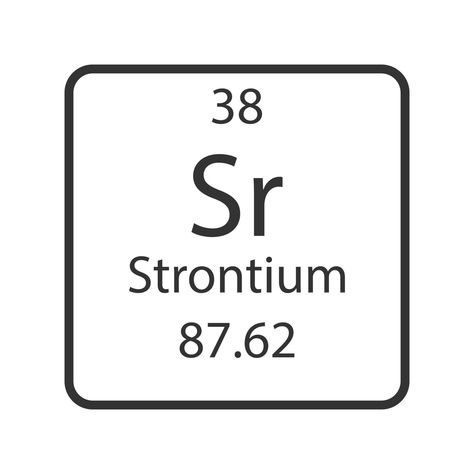 Strontium symbol. Chemical element of the periodic table. Vector illustration. Strontium Element, Element Periodic Table, Table Vector, Periodic Elements, Photography Tips Iphone, Element Symbols, The Periodic Table, Photography Tips, Chemistry