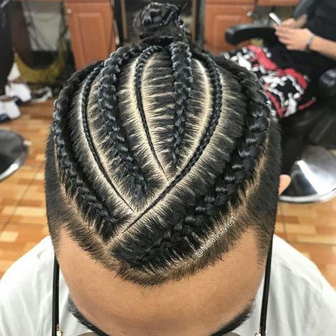 Big and Small Cornrows - Cool Cornrow Braids For Men: Best Men's Cornrow Hairstyles #cornrows #cornrowsmen #braids #manbraids #blackmen #blackhair #menshairstyles #menshair #menshaircuts #menshaircutideas #menshairstyletrends #mensfashion #mensstyle #fade #undercut A Man, Braids, Hairstyles, For Men, Hair, Plaits