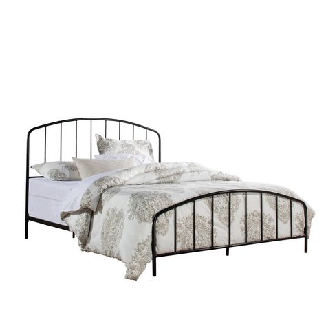 Black iron bed decor