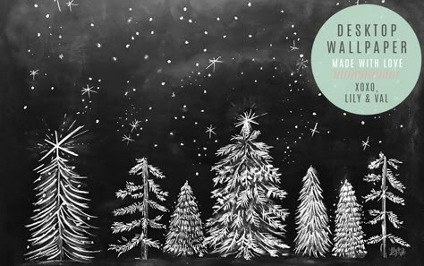 Happy December 1st, friends! This month’s free desktop download shares the magic of the season with a wintry chalk forest scene! I think chalk and chalk dust makes for the perfect snowy scape.  I hope you enjoy these hand-drawn wallpapers throughout the holiday season! Download DECEMBER DESKTOP WALLPAPER  DOWNLOAD INSTRUCTIONS >> Click the “DECEMBER DESKTOP WALLPAPER” … Project Printable, Chalkboard Drawing, Lily And Val, December Wallpaper, Engraving Ideas, Backgrounds Iphone, Happy December, Christmas Artwork, Chalk Pens