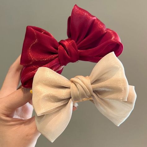 Geometric-pattern Red Polyester Toddler Accessories, Bow Hair Clip, Hair Accessories Gift, Cute Butterfly, Clip Hair, Bow Hair, Toddler Kids, Bow Hair Clips, Claw Clip