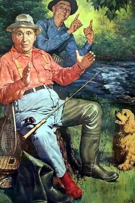 If We Cant Fish.....Laugh ! ! | Page 4 | Michigan Sportsman - Online Michigan Hunting and Fishing Resource Fly Fishing Art, Calendar Art, Salt Water Fishing, Fly Fishing Tips, Bass Fishing Tips, Fishing Pictures, Fishing Supplies, Gone Fishing, Vintage Fishing