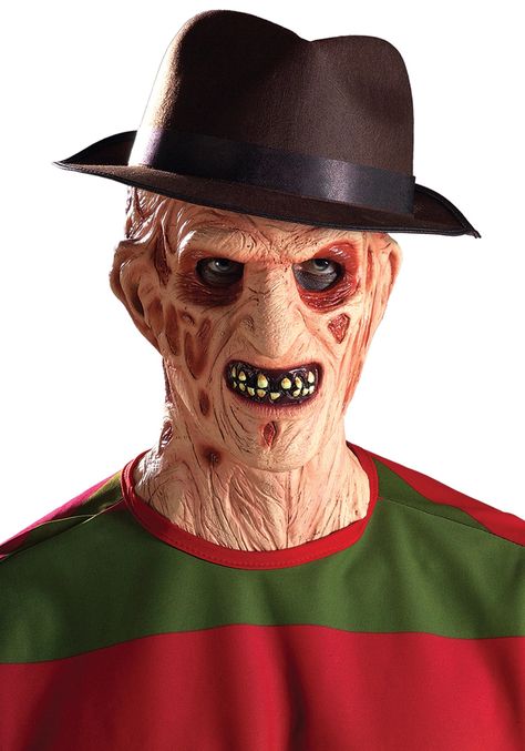 Adult Freddy Fedora Freddy Krueger Hat, Freddy Krueger Mask, Freddy Krueger Costume, Brown Fedora, Fancy Dress Halloween Costumes, Oversized Hat, A Nightmare On Elm Street, Scary Costumes, Costume Store