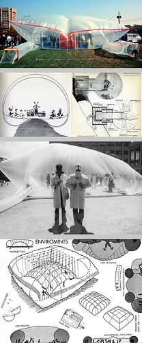 A BRIEF HISTORY OF INFLATABLE ARCHITECTURE Folded Structure Architecture, Inflated Architecture, Inflatable Architecture, Architecture Innovation, Inflatable Structure, Soft Architecture, Utopia Art, Temporary Architecture, Speculative Design