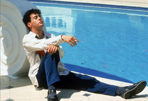 "Do I look like I'm ready for homework?" - Julian in Less Than Zero (1987) #RDJfb Less Than Zero, Beaches Film, Actors Male, Lex Luthor, Downey Junior, Young Actors, Robert Downey, Movie Photo, Robert Downey Jr