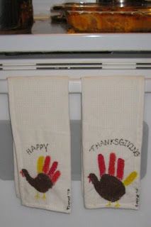 Dish Towel Crafts, Thanksgiving Crafts For Toddlers, Thanksgiving Kitchen Towels, Turkey Handprint, Thanksgiving Kitchen, Stem Crafts, Holiday Crafts For Kids, Hand Crafts For Kids, Towel Crafts