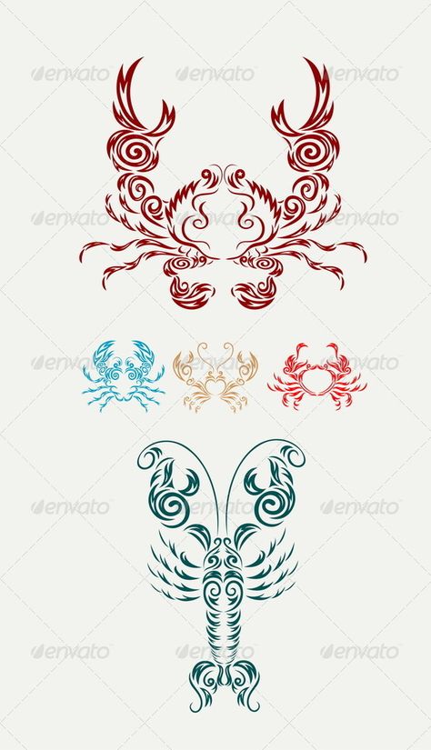 Crab and Lobster Lobster Animal, Restaurant Salmon, Lobster Tattoo, Oyster Restaurant, Restaurant Illustration, Alaskan King Crab, Crab Tattoo, Seafood Shrimp, Food Icon