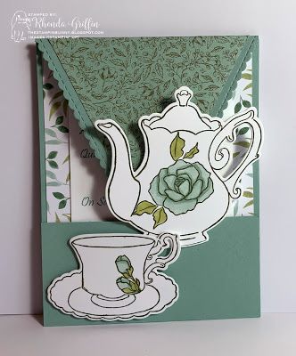 The Stampin' Bunny: Tea Party Tea Together Tea Time Garden Lane Card: Invitation, Stampin' Up!, stampin, Cards, thestampinbunny, Tea Together, Tea Cup Card, Gatefold Cards, The Used, Fold Cards, Women Birthday, Party Invites, Fancy Fold Cards, Fancy Folds