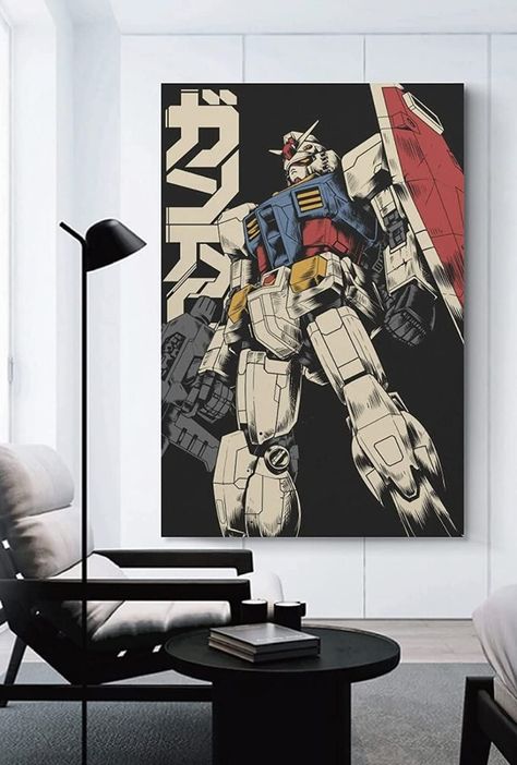 Gundam Poster Canvas Wall Art Painting Posters Decoration Room Decor Mecha Room Decor, Rx 78 2 Gundam, Gundam Poster, Rx 78 2, Poster Decorations, Decoration Room, Bedroom Posters, Bedroom Themes, Room Themes