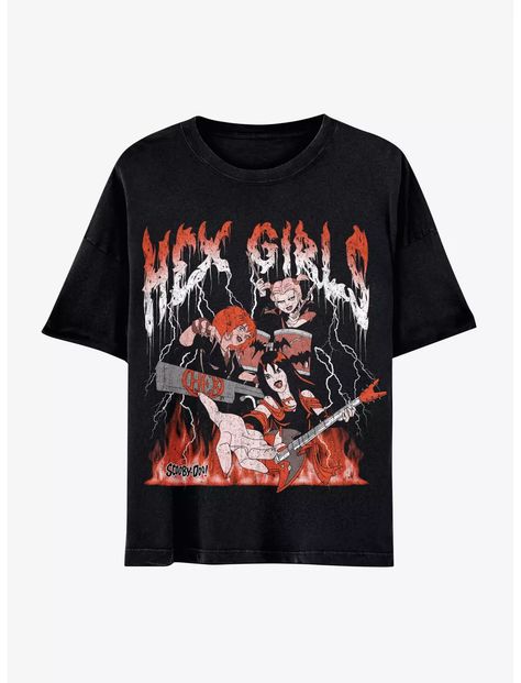 Orange And Black Clothes, Scooby Doo Clothes, Swaggy Clothes, Dripping Font, Halloween Tops, Fire Clothes, Tshirt Collection, Emo Clothes, Hex Girls